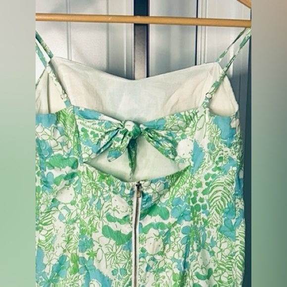 Lily Pulitzer McCallum Floral mini dress green/blue size 0. EUC - Picture 4 of 7